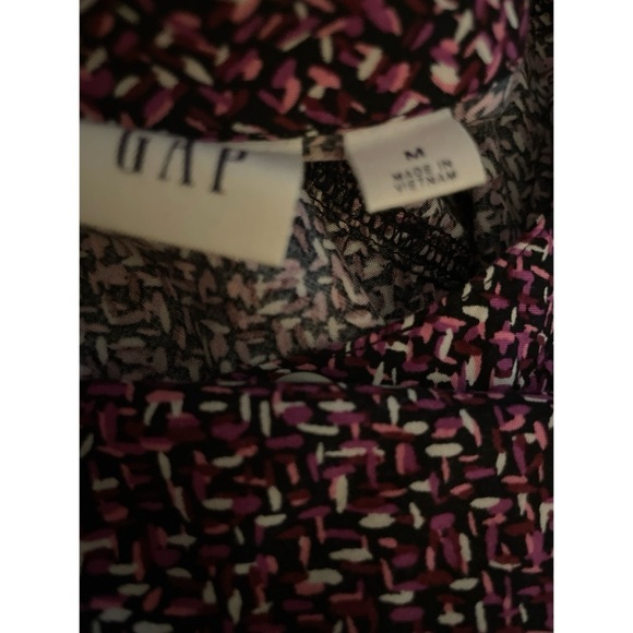 💕GAP Button Front Purple Print Dress - Picture 6 of 7